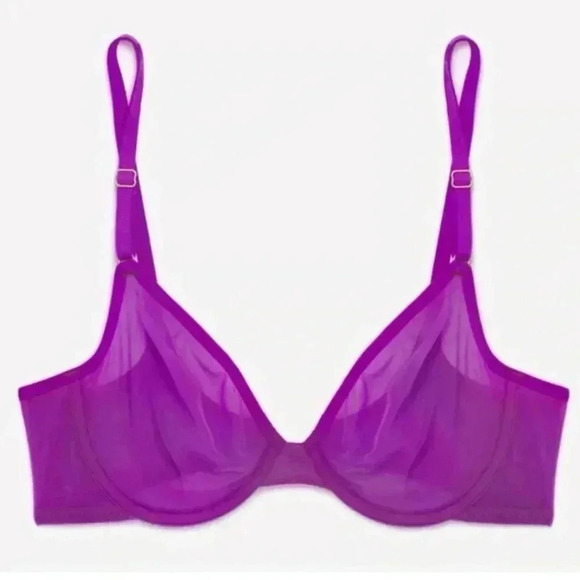 smart & Sexy New Sheer Mesh Bra Purple/Fierce Violet
Brand new in package! - Picture 2 of 9